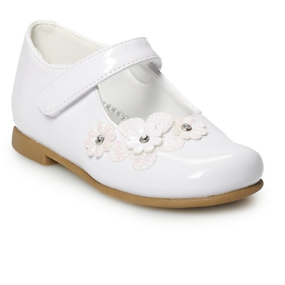 Rachel Shoes Lil Vanna toddlers 
GirlsMary Jane Shoes white patent
F